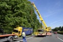 LKW in Boeschung A 3 Rich Frankfurt Hoehe Roesrath Lohmar P074